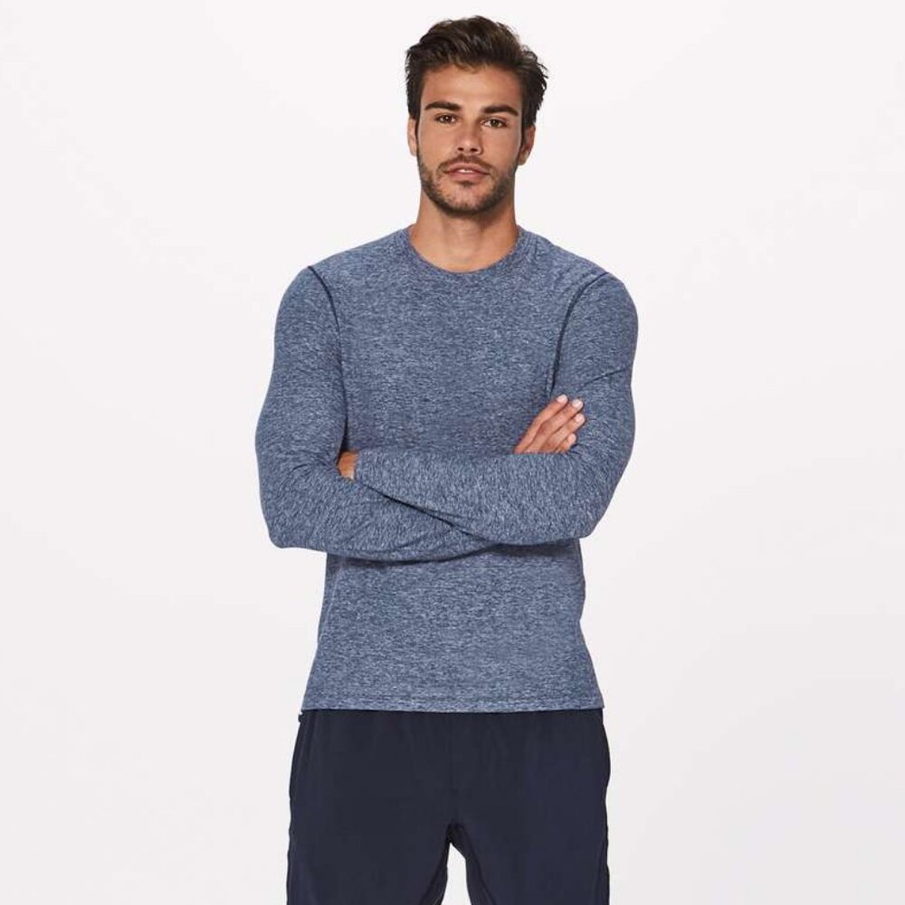 Lululemon Men's Surge Warm Long Sleeve - Navy